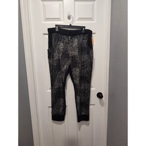 NWT Champion Women's Black‎ Patterned Athletic Joggers Leggings XXL